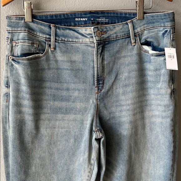 Old Navy Light Blue High-Rise Boot-Cut Jeans - Picture 6 of 9